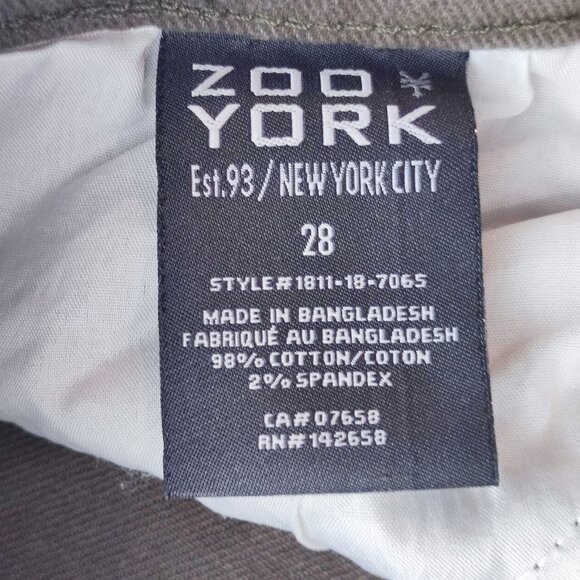 Zoo York jeans slim fit straight army green men's size 28 - Picture 6 of 12